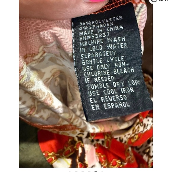 Mlle Gabrielle Red and Brown Zebra Print Maxi Dress - Picture 9 of 11